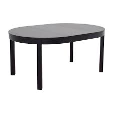 Its durable and its simplicity fits. 89 Off Ikea Ikea Bjursta Extendable Round To Oval Dining Table Tables