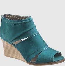 The brand is inspired by current trends : Teal Zipper Peep Toes From Hush Puppies Dress Shoes Womens Stylish Wedges Stylish Shoes