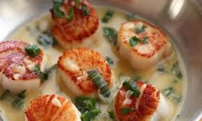Petoncle Poele Au Vin Blanc Sauce Au Beurre Scallop Recipes Seafood Recipes Recipes