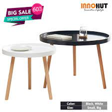 Maybe you would like to learn more about one of these? Innohut Minimalist Wooden Round Coffee Table Modern Coffee Table Solid Wood Shopee Malaysia