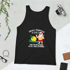 Christmas In July Pool Party Santa Men Women Vacation Gift T Shirt