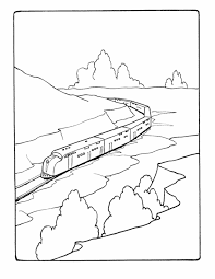 Freight train coloring page from trains category. Railroad Coloring Pages Coloring Home