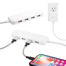 I own several panasonic camcorders, and i will often use them with the ac adapter. Philips Usb Extension Cord Power Strip Charging Station 4 Usb A Ports 2 Pack 6 Ft Braided Cord Sam S Club