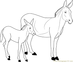 Supercoloring.com is a super fun for all ages: Donkey Coloring Page For Kids Free Donkey Printable Coloring Pages Online For Kids Coloringpages101 Com Coloring Pages For Kids