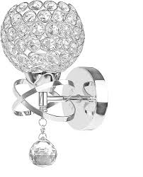 See more ideas about crystal wall sconces, wall sconces, sconces. Wall Sconces Crystal Wall Lights Sunsbell Silver Wall Decor Crystal Decor Wall Lamp Lighting Polished Chrome Finish Wall Light Fixtures For Living Room Bathroom Bedroom Hallway Crystal Amazon Com
