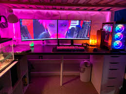 Beautifully built with four times the functionality this unique setup lets you sleep study store bunk bed gaming setup youtube. Loft Bed Setup Battlestations
