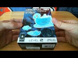 Disney sleeping beauty 3d crystal puzzle 39. Original 3d Crystal Puzzle Swan Level 2 Youtube