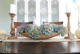 One of the easiest and most fun ways to use dining room table centerpiece ideas is to have them be a part of the design. Feathered Nest Friday French Country Cottage Dining Room Table Centerpieces Dining Table Centerpiece Kitchen Table Centerpiece Candles