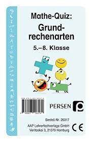 Mathe Quiz Grundrechenarten 5 Bis 8 Klasse Amazon Co Uk Halen Liv Von 9783403203179 Books