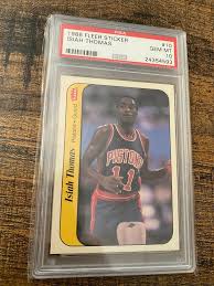 Buy guaranteed authentic isiah thomas memorabilia including autographed jerseys, photos, and more at www.sportsmemorabilia.com. Ebay Auction Item 333739106945 Basketball Cards 1986 Fleer Sticker
