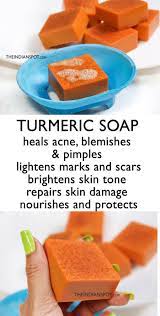 How to color soap naturally. Natural Organic Turmeric Soap Recipe The Indian Spot Turmeric Soap Soap Recipes Homemade Soap Recipes