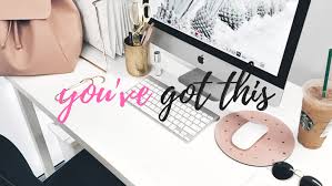Person sitting on computer desk with three beagles illustration, illustration of person infront of computer near guitar and three puppies. Free Desktop Wallpapers Girlboss You Ve Got This Spirit Muse