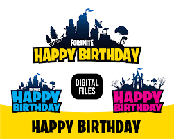 Find & download free graphic resources for fortnite. Fortnite Happy Birthday Logo Svg Happy By Sweetdigital On Zibbet