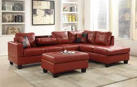 Shop for loveseat sectional with chaise online at target. Red Faux Leather Sectional 8077804 Red Sectional Sofas Price Busters Furniture