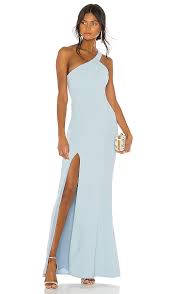 Nbd Evan Gown In Light Blue Revolve
