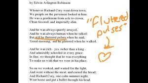 Analysis Of Richard Cory By Edwin Arlington Robinson Youtube