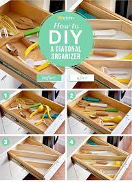 We build custom jewelry velvet drawer inserts; How To Build A Diagonal Drawer Organizer Kitchn