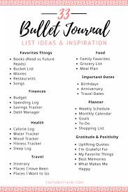 200 Brilliant Bullet Journal Ideas And Doodles To Rock Your Bu Jo The Thrifty Kiwi Bullet Journal Lists Bullet Journal Inspiration Journal Lists