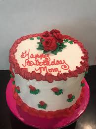 Birthday Cake For Mother June 24 2018 Red Roses Ice Cream Cake Happy Birthday Mom Sassycakeladyamy Happy Birthday Cake Images Happy Birthday Cakes Image Birthday Cake