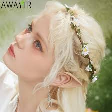 Daisy Blume Krone Stirnbänder Garland Tiara Mädchen Frauen Haarbänder Kopf  Kranz Haar Zubehör Strand Party Hochzeit Fotografie