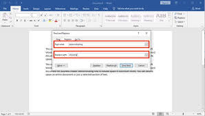 Go to home > replace or press ctrl+h. How To Use Find And Replace In Microsoft Word