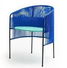 Sebastian Herkner Applies Colombian Plastic Weaving To Caribe Collection Furniture Chair Design