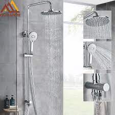 Find great deals on ebay for bathroom shower faucets. Quyanre Bathroom Shower Bathtub Shower Faucet Bath Faucet Mixer Tap With Handheld Shower Set Wall Mounted Slide Bar Shower Kit Shower Faucets Aliexpress