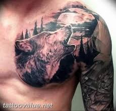The most common howling moon tattoo material is metal. Photo Tattoo Howling Wolf 18 02 2019 013 Wolf Tattoo Idea Howling At Moon Tattoovalue Net Tattoovalue Net
