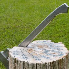Sonnenuhr Versteinertes Holz Versteinertes Holz Sonnenuhr Baumstamm Garten
