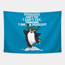 No one has added any quotes, maybe you should be the first! Funny Penguin Cartoon Quote Funny Penguin Lover Quotes Gift Tapestry Teepublic