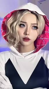 Amazing Gwen Stacy Cosplay Girl #gwenstacy #spidergwen  #spidermanacrossthespiderverse #spiderwoman #asiangirl #cosplaygirls