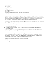Assisting the finance director in managing, processing and troubleshooting various accounts and transactions. Job Application Letter For Finance Administrative Assistant Templates At Allbusinesstemplates Com