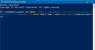 I'm running the below script to check my computers which is a simple txt file with computer names in order to export information to another txt file to tell me if the pc exists in active directory or not. Powershell Export Active Directory Users To Csv Networkproguide