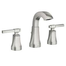 Maybe you would like to learn more about one of these? Moen Ayda 8 Inch Widespread 2 Handle Bathroom Faucet In Spot Resist Brushed Nickel The Home Depot Canada