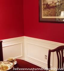 Since the original purpose of the chair rail is to act as a buffer between the wall and the backs of chairs, you may wish to measure. Dining Room Upgrade Add Picture Molding Beneath A Chair Rail Between Naps On The Porch