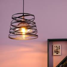 La mejor forma de comprar online linternas y lámparas. Lampara Colgante Reggia 1 Luz E27 Cobre Negro Homecenter Com Co