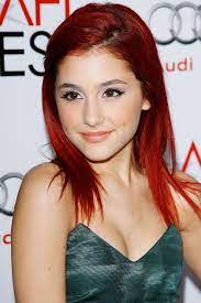 Ariana Grande Decided Her Ponytail Wasn T A Match Ariana Grande Red Hair Ariana Grande Hair Blonde Hair Makeup