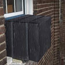Plastic square central air conditioner cover helps keep your central air conditioner unit protected from the elements (air conditioners not included). Lbg Products Outdoor Window Air Conditioner Cover Fits Most 12 000 15 000 Btu Ac Units Bottom Covered Large 19 Hx27 Wx25 D Walmart Com Walmart Com