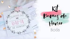 Regalo Para Damas De Honor Kit Diy Boda Galacticastudiodiy Youtube