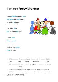 Llamarse Ser Vivir Tener Reglas De Acentuacion Verbos En Espanol Verbo Tener