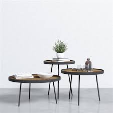Check spelling or type a new query. Urban Woodcraft Round Tray Table Set 3 Pieces Metal Rona