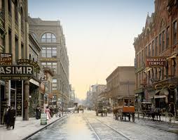 st paul minnesota circa 1908 wabasha street the early 20th century was a golden age of signcraft gilded wooden lette st paul minnesota photo old photos
