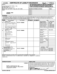 Certificate of liability insurance forms. Certificate Of Insurance Form Fill Out And Sign Printable Pdf Template Signnow