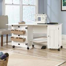 If you intend to use this table/desk for your sewing machine, don't waste your time or money. Sewing Machine Table Craft Accessories Storage Cabinet Sewing Furniture White Ebay