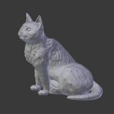 3d Cat Kedi Modeli 3d 3dmodelleme 3dmodel 3dbaski 3dprinter 3danimasyon 3dprint Gurhan Suku 3d Animasyon 3d Modelleme Kedi