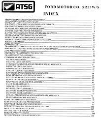 Ford 5r55s 5r55w Transmission Rebuild Manual 2002 Up Atsg