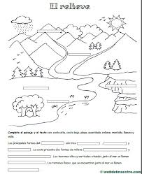 Paisaje De Costa Para Colorear