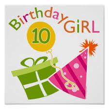 12th Birthday Cards For 12 Year Old Boys 10th Birthday Birthday Girl Poster Zazzle Com Happy Birthday Kids Girl Birthday Themes Girl Birthday