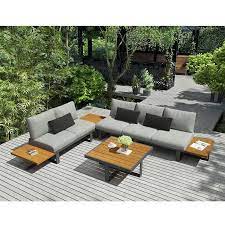 Ove Decors Ove Decors Platform Ii Sectional Set Wayfair Ca Patio Sectional Conversation Set Patio Outdoor Furniture Sets