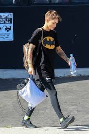 ruby rose spotted in a batman t-shirt as she leaves the gym following an  afternoon workout session in los angeles-170419_3